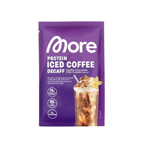 Protein Iced Coffee · Decaff Vanilla Chocolate Chip Cookie